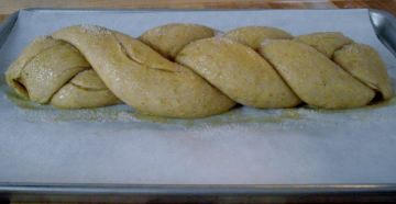 Cardamom bread ready for the oven