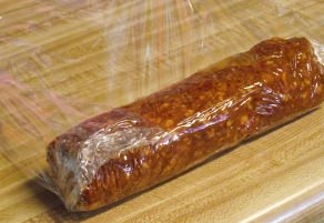 Wrapping Chorizo to Cure