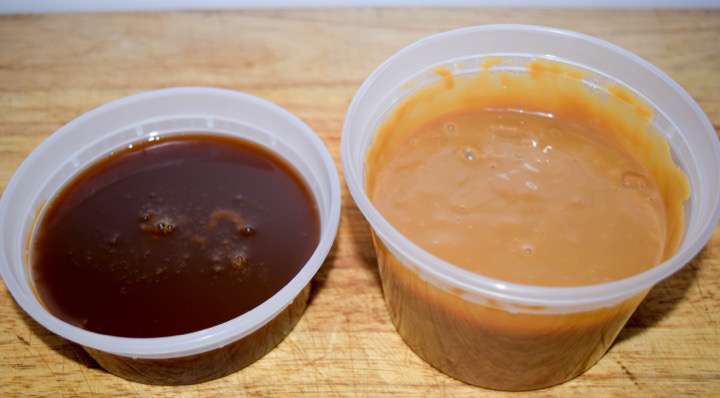 Dulce de leche made two ways - from scrratch and from sweetened condensed milk.