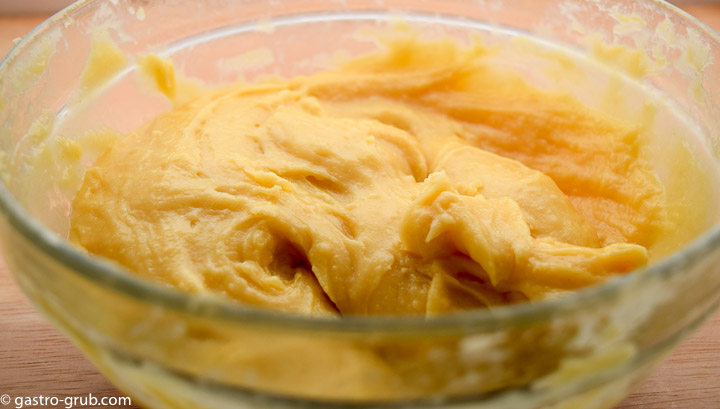 Pastry dough for eclairs.