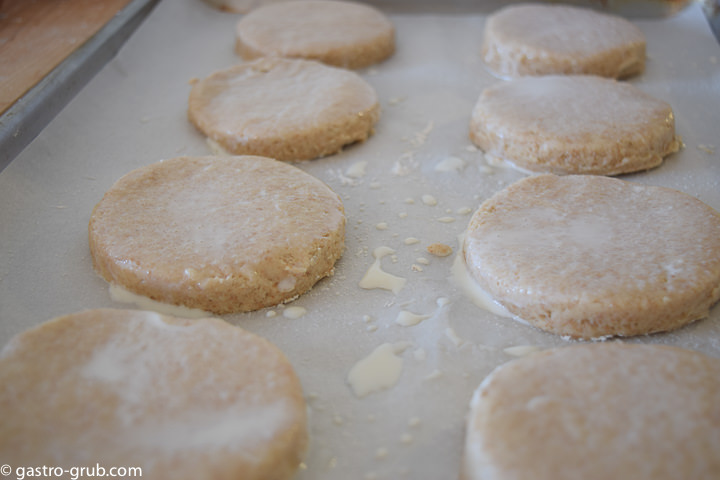 Shortcakes ready to go in the oven.