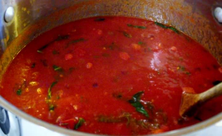 Sauce for braciole.