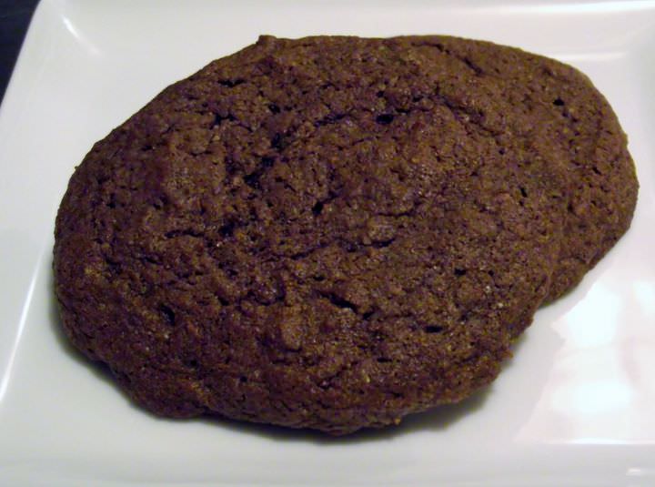 Chocolate cookies on a plate.