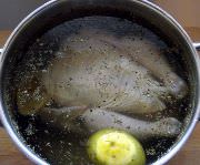 Chicken in brine.