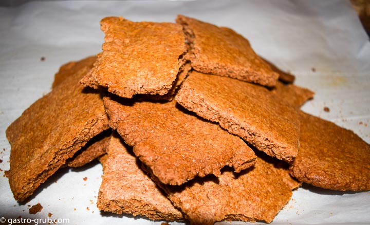 Rustic homemade graham crackers.