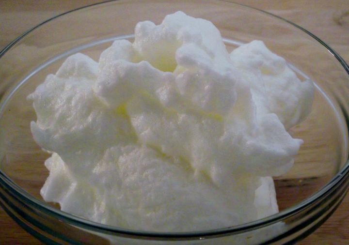 Whipped egg whites