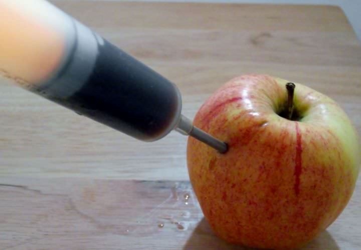 The idea of a GMO apple.