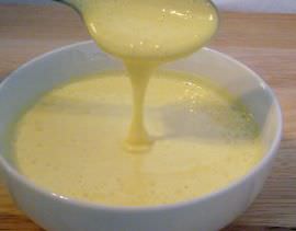 Hollandaise sauce.