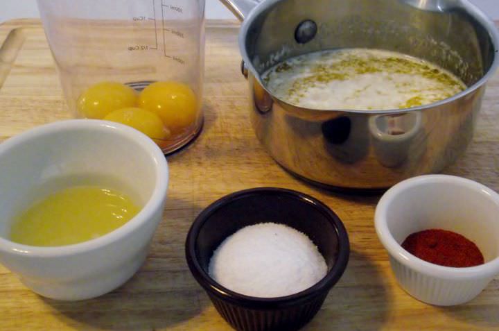 Hollandaise Ingredients