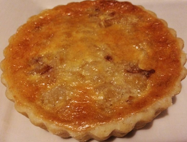 Bacon onion tart.