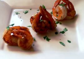 Pan fried shrimp.