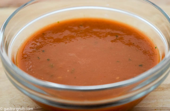 Tomato puree for Spanish rice.