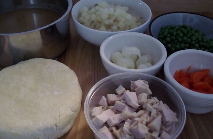 Ingredients for the pot pies.