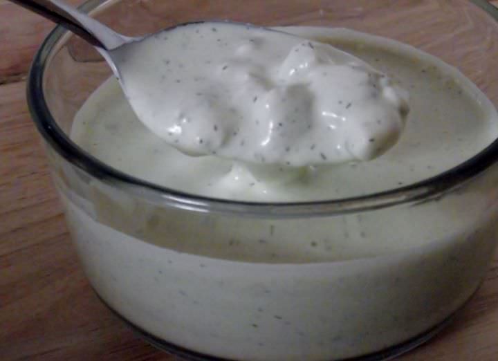 Blue cheese dressing.