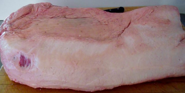 Trimmed brisket. Trimmed brisket.