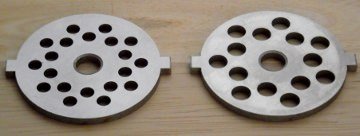 Fine and coarse grinder plates