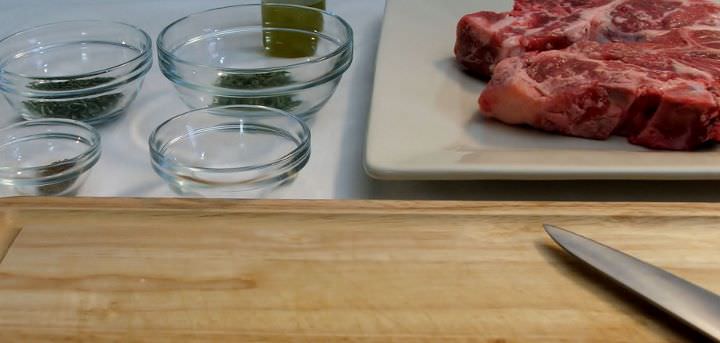 ingredients in place or mise en place