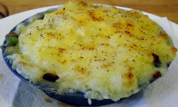 Shepherd's Pie on a plate.