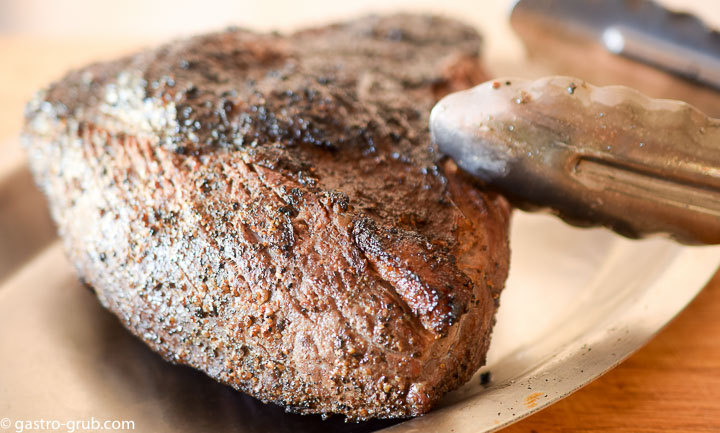 Tri tip resting after being grilled.